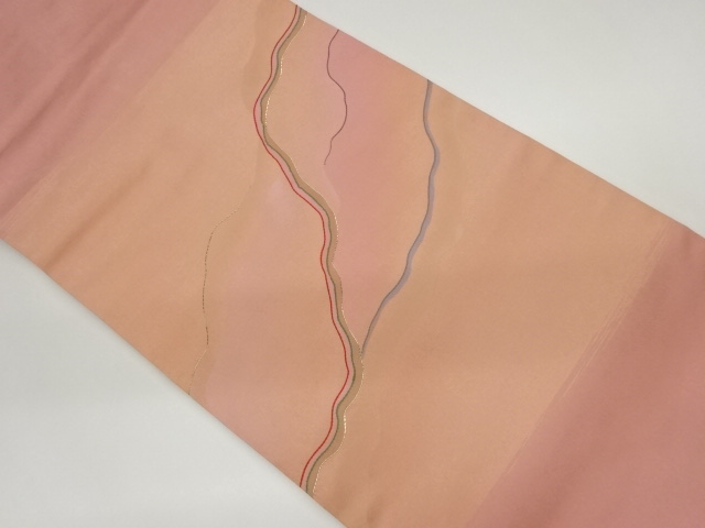 道長取模様刺繍名古屋帯